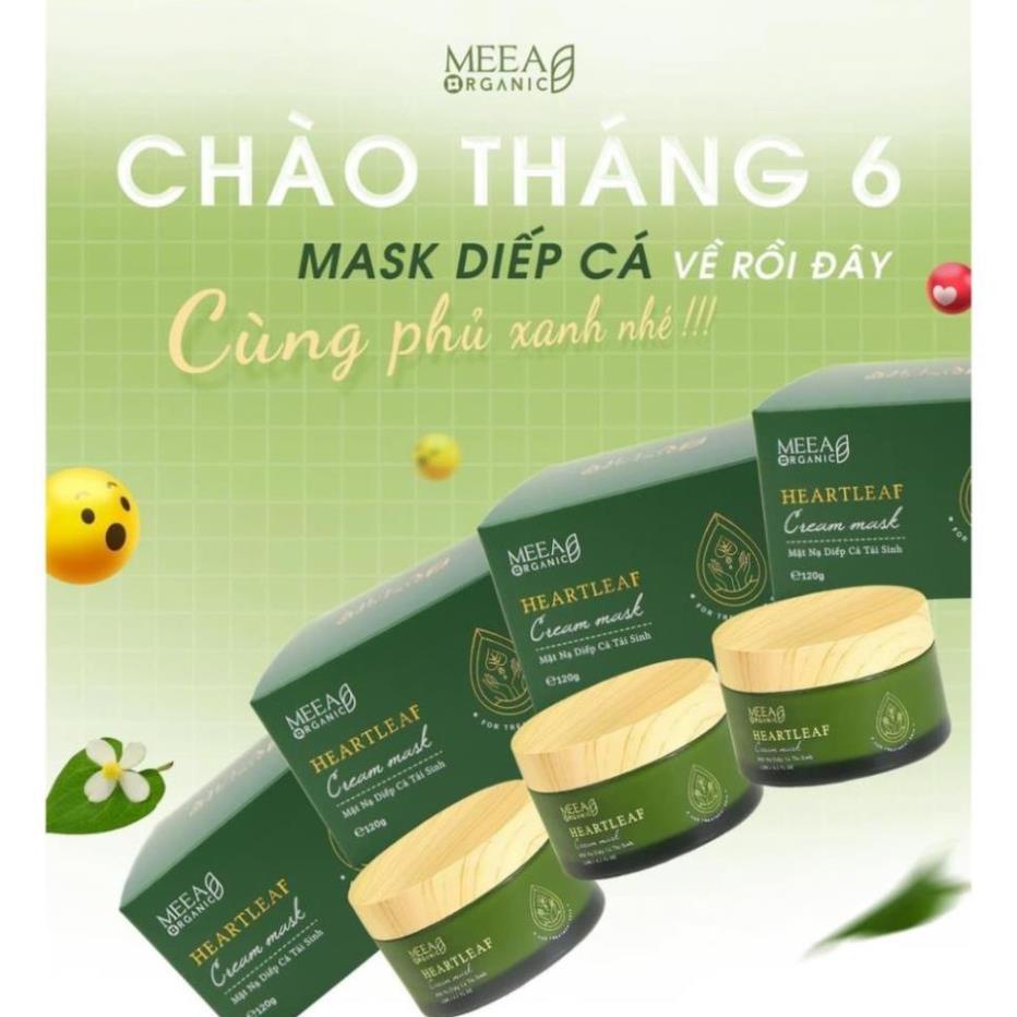 Mặt Nạ Diếp Cá MEEA ORGANIC Tái Sinh Dưỡng Trắng Da Giảm Thâm Mờ Mụn Se Khít Lỗ Chân Lông Giữ Ẩm Cho Da | BigBuy360 - bigbuy360.vn