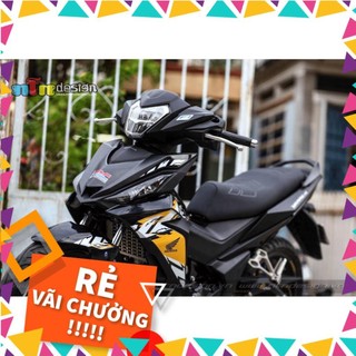 Tem rời dán xe winner v1 mẫu zin vàng đen