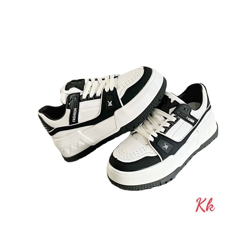 Giày thể thao sneaker nữ đế bằng 4cm tôn dáng, bản vip đẹp nhất hiện nay
