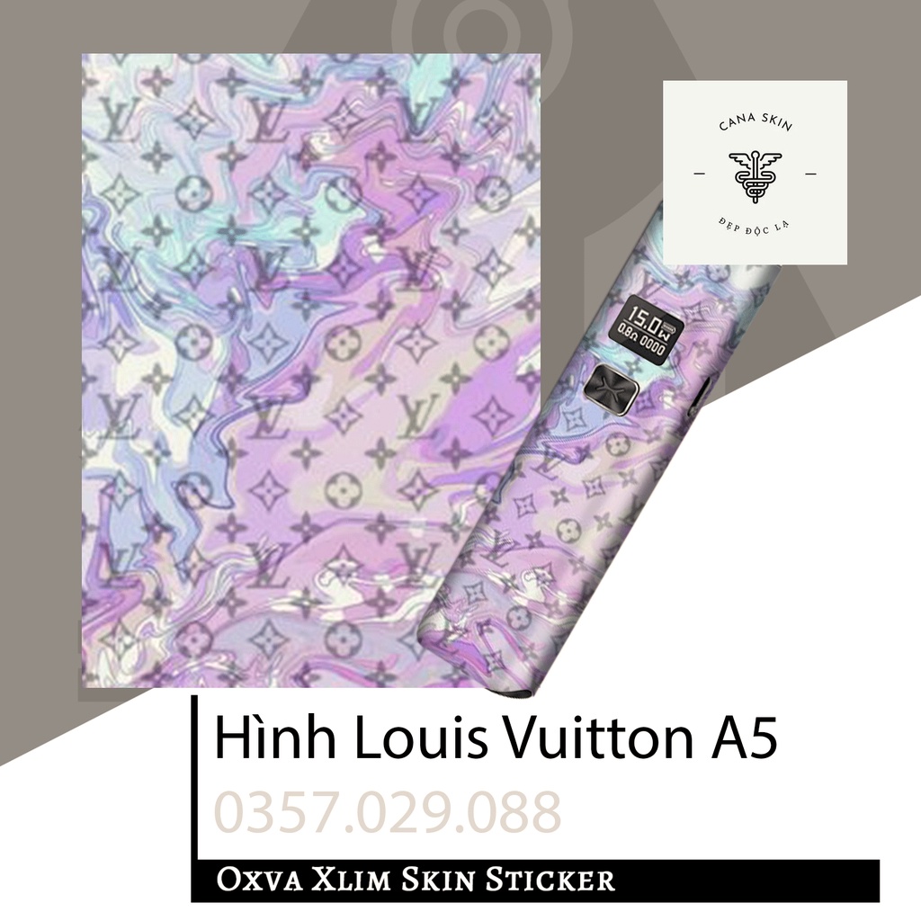 Miếng dán skin cana in hình Louis Vuitton A1 Xlim V1 / Xlim V2 / xlim SE / favostix / Xlim Pro / feelin...