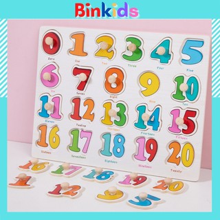 Bảng Ghép Gỗ ghép hình mẫu số 0-20 (BẢNG NÚM 09)