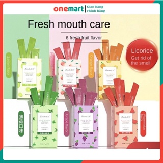 [Hộp 20 Gói] Nước súc miệng hoa quả dạng gói Lencolor giúp làm sạch răng thơm miệng
