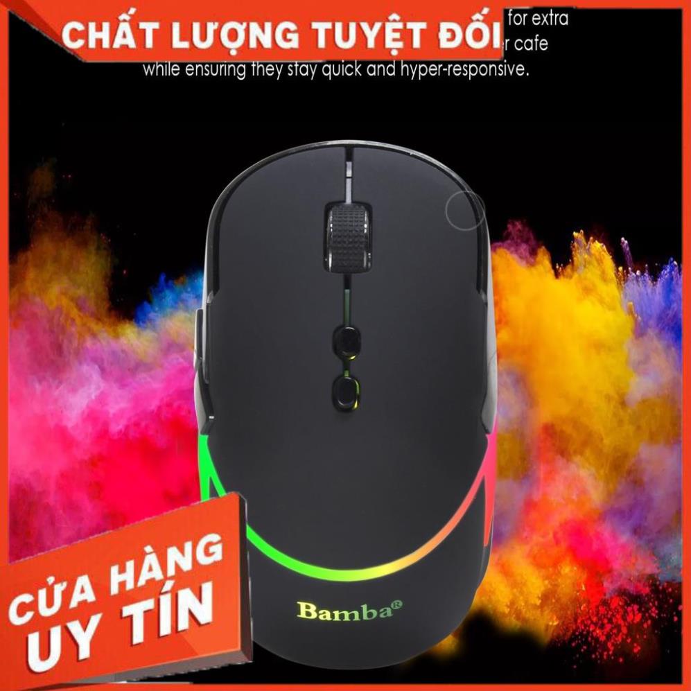HCM- CHUỘT VI TÍNH KHÔNG DÂY BAMBA B8  1PIN 2A