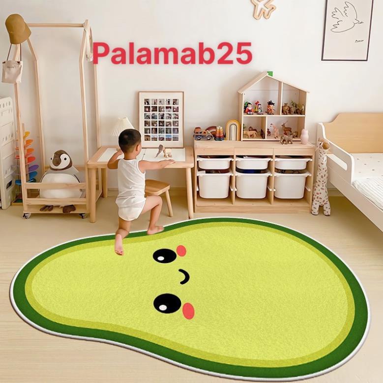 Thảm lau chân panama hình hoa quả dễ thương, Thảm lau chân chống trơn trượt siêu thấm hút