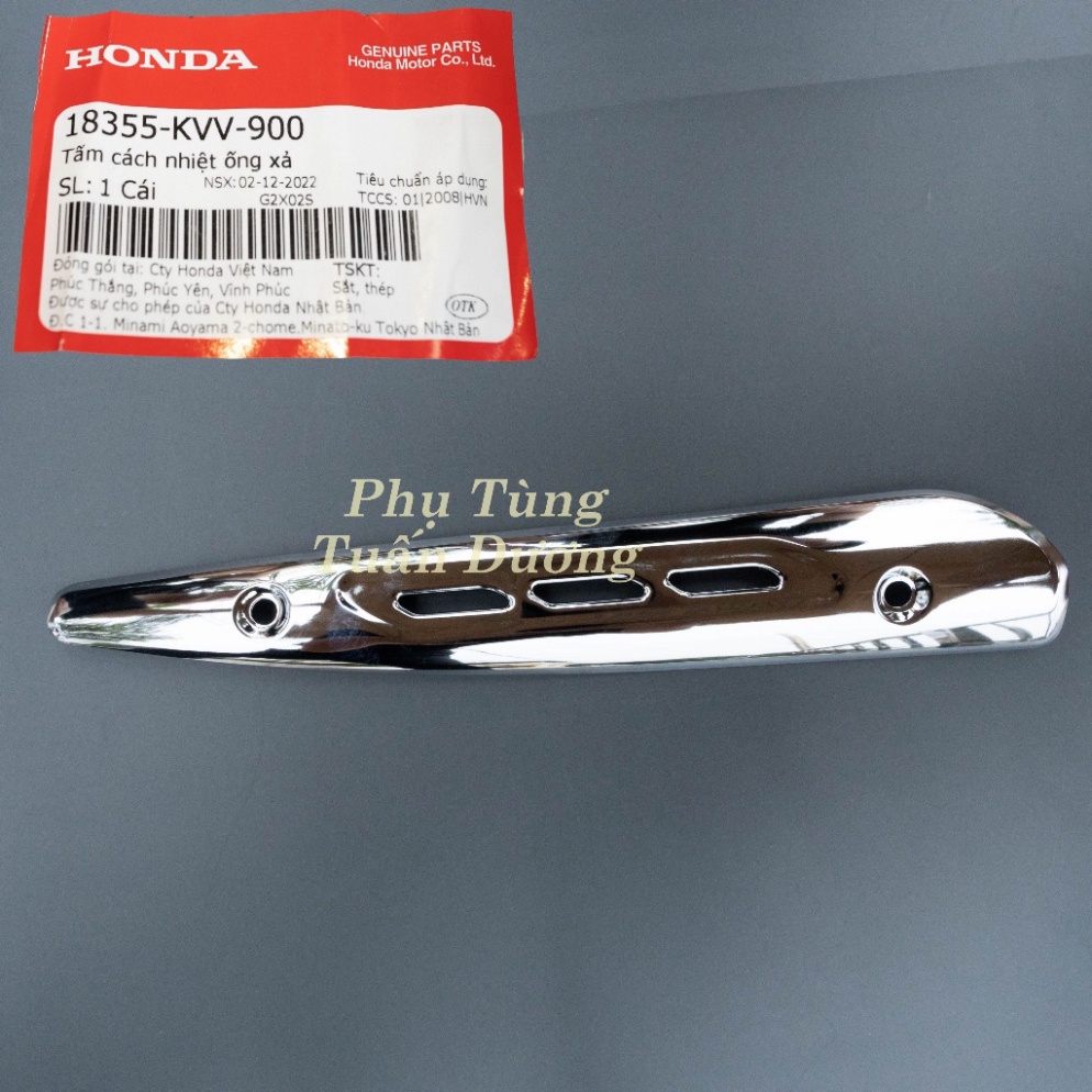 Ốp Chống Nóng Ống Xả,Thân Pô Cổ Pô Dream Chính Hãng Honda Lắp Dream Việt, Super Dream Và Dream  Thái