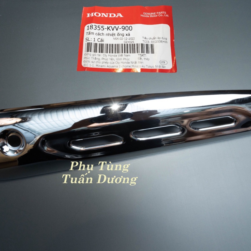 Ốp Chống Nóng Ống Xả,Thân Pô Cổ Pô Dream Chính Hãng Honda Lắp Dream Việt, Super Dream Và Dream  Thái