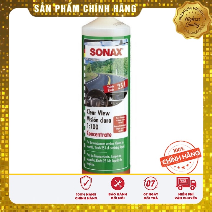 [Chính hãng] Nước rửa kính xe hơi, ô tô đậm đặc thương hiệu Sonax - Đức: Mã 371141 HONEYSHOP86 (chiết)