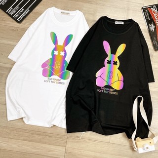 Áo thun phản quang 7 màu phát sáng in hình con thỏ chất catton co giãn 4 chiều JACk_FASHION