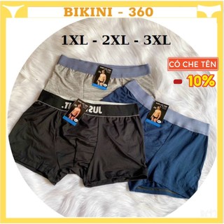 Quần Sịp Đùi  boxers nam Cotton cạp to bigsize lớn cho người béo mập 40kg đến 80kg 2xl 3xl hàng VIỆT NAM giá rẻ