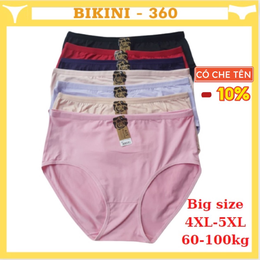 Quần lót nữ bigsize 3XL 4XL 5XL Q3081 CẠP cao  cho bà già và béo mập 60 70kg 80kg 90kg 100kg; bikini