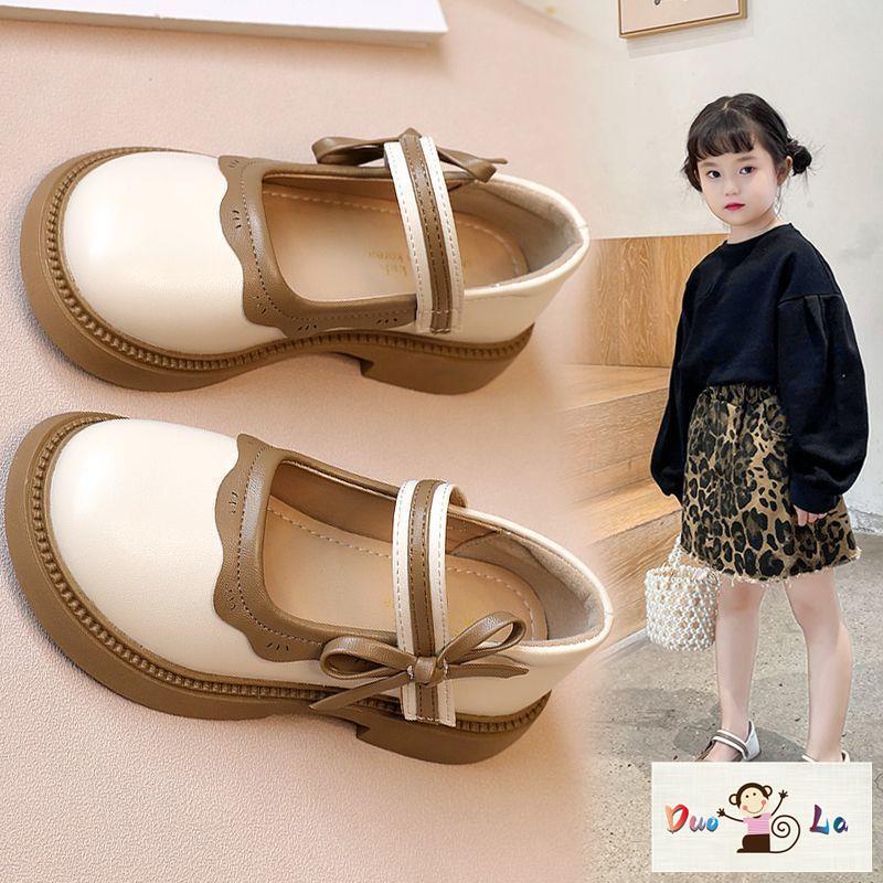 Doula Giày Búp Bê Da Phong Cách Công Chúa Thời Trang Mùa Thu Cho Bé Gái