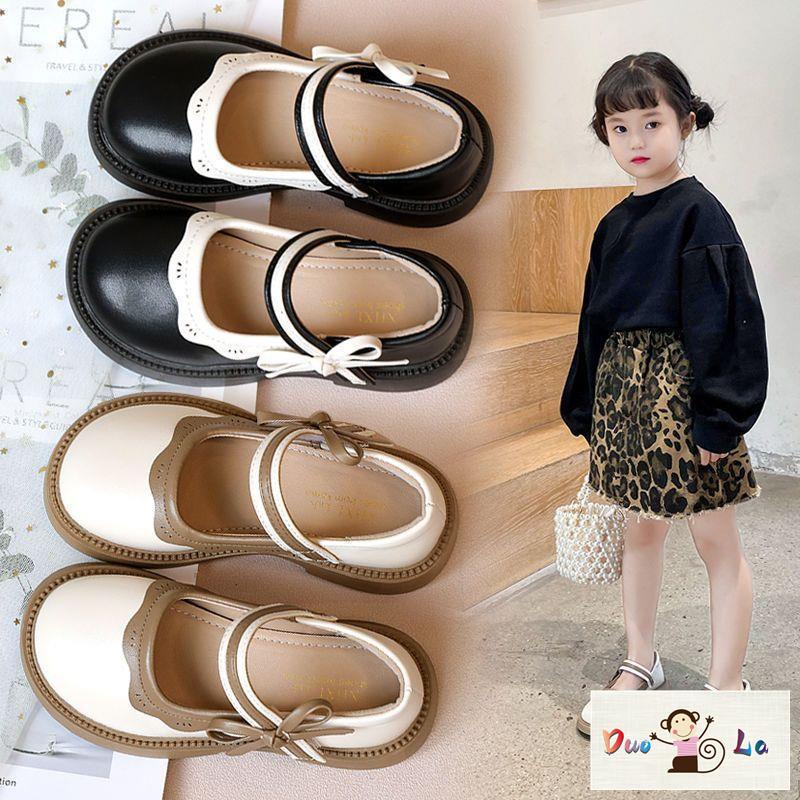 Doula Giày Búp Bê Da Phong Cách Công Chúa Thời Trang Mùa Thu Cho Bé Gái