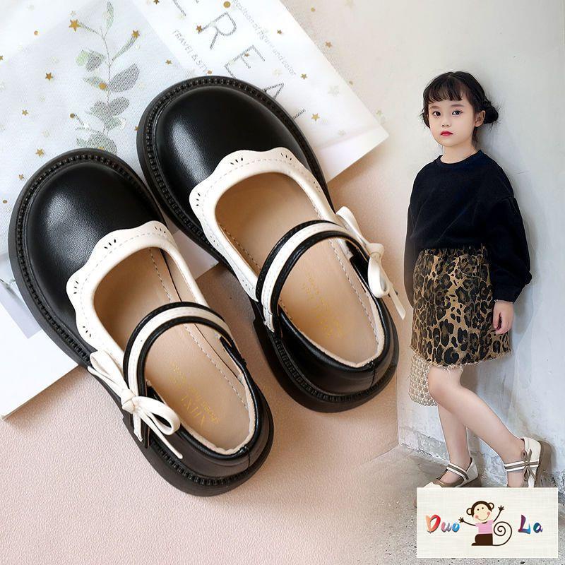 Doula Giày Búp Bê Da Phong Cách Công Chúa Thời Trang Mùa Thu Cho Bé Gái