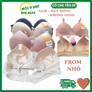 Aó ngực mút mỏng không gọng 128 thông hơi quả nhỏ CUP AA cho người ngực lép ngực nhỏ mặc nhà chất đẹp
