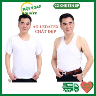 Aó thun Lót Nam cotton LEDATEX chất đẹp mát áo 3 lỗ cộc tay trắng lót nam tập gym thể thao mặc nhà mát
