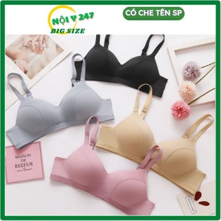 Áo ngực su lụa A718 CUP B siêu mềm mát mút mỏng không gọng big size cao cấp chất đẹp; áo ngực cho người to béo ngực nhỏ