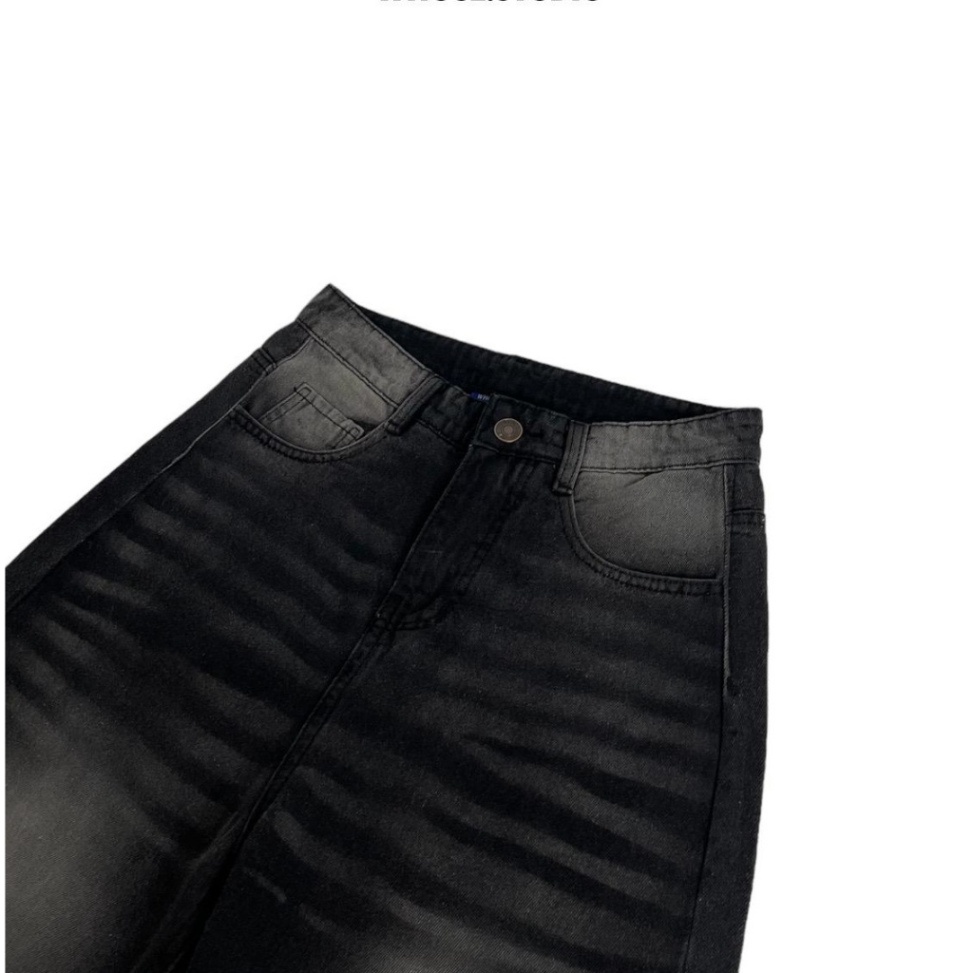 Quần jeans Nam ống rộng suông WideLeg Vintage Faded Indigo Cao cấp Avocado