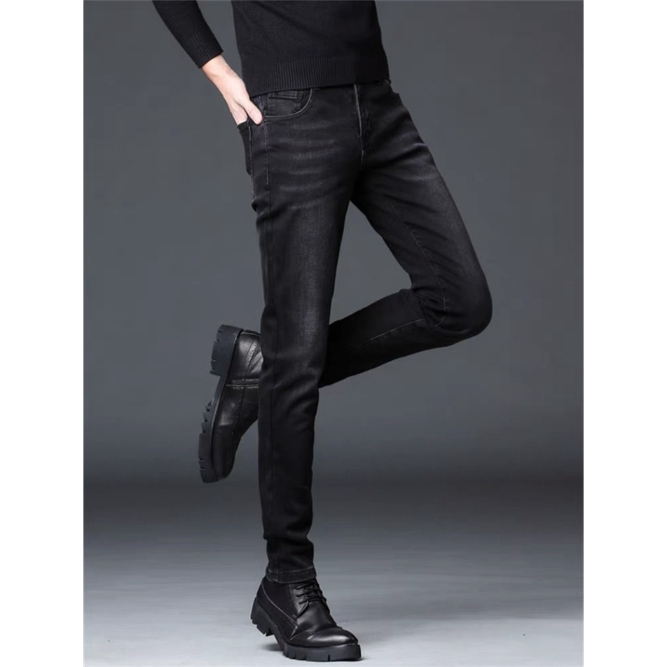 Quần Jean Skinny Nam Wash thời trang Siêu Co Giãn Màu Xám đen Avocado, Quần Bò Jeans Cao Cấp Nam Bigsize B30