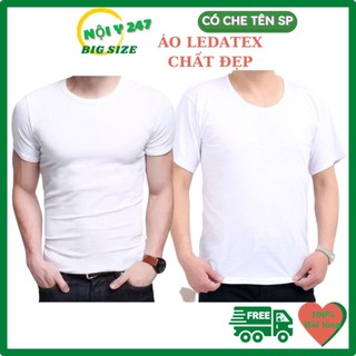 Aó thun cotton lót nam cộc tay LEDATEX chất đẹp mặc lót trong tập gym tập thể thao mặc nhà cho người già trẻ tập gym