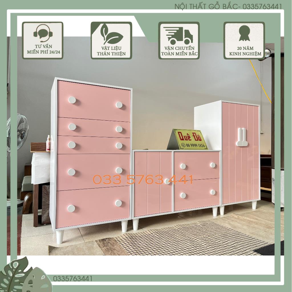 Tủ trẻ em thiết kế mới nhất 2023 kiểu dáng xinh xắn, đáng yêu dành cho bé, inbox shop chọn màu
