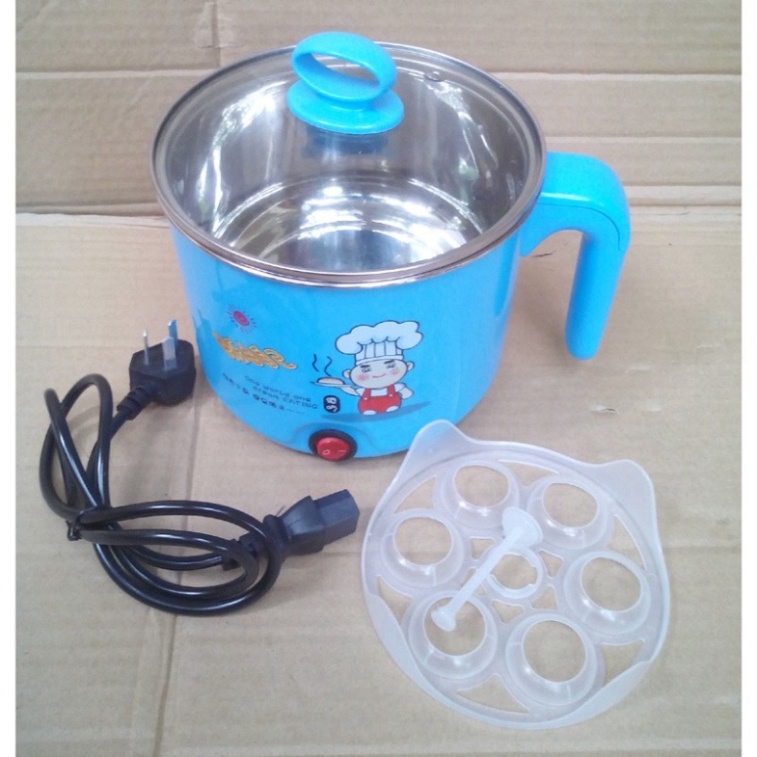 Ca Nấu Mì Chống Dính Đa Năng Nhanh Sôi Tiết Kiệm Điện Tiện Lợi Cho Sinh Viên, Văn Phòng