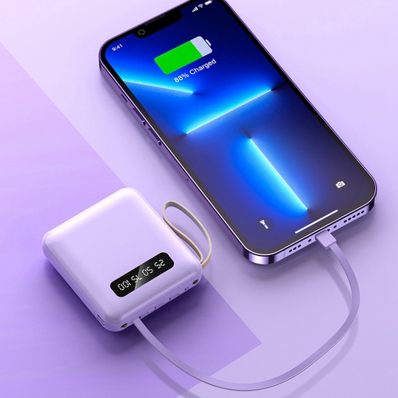 Pin Sạc Dự Phòng 20000mAh Không Dây 4 Đầu Ra Tiện Lợi