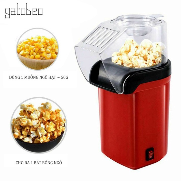 Máy Làm Bỏng Ngô Mini Cho Gia Đình An Toàn Vệ Sinh Tiện Dụng