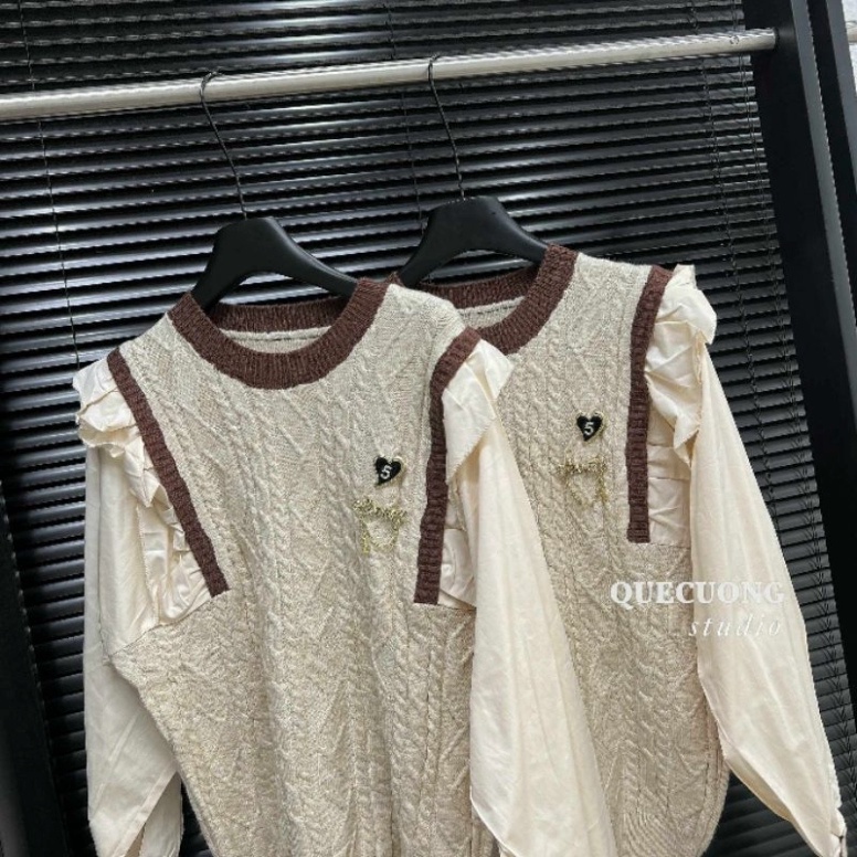 Áo len kèm tag số 5 hàng QCL1 6/9