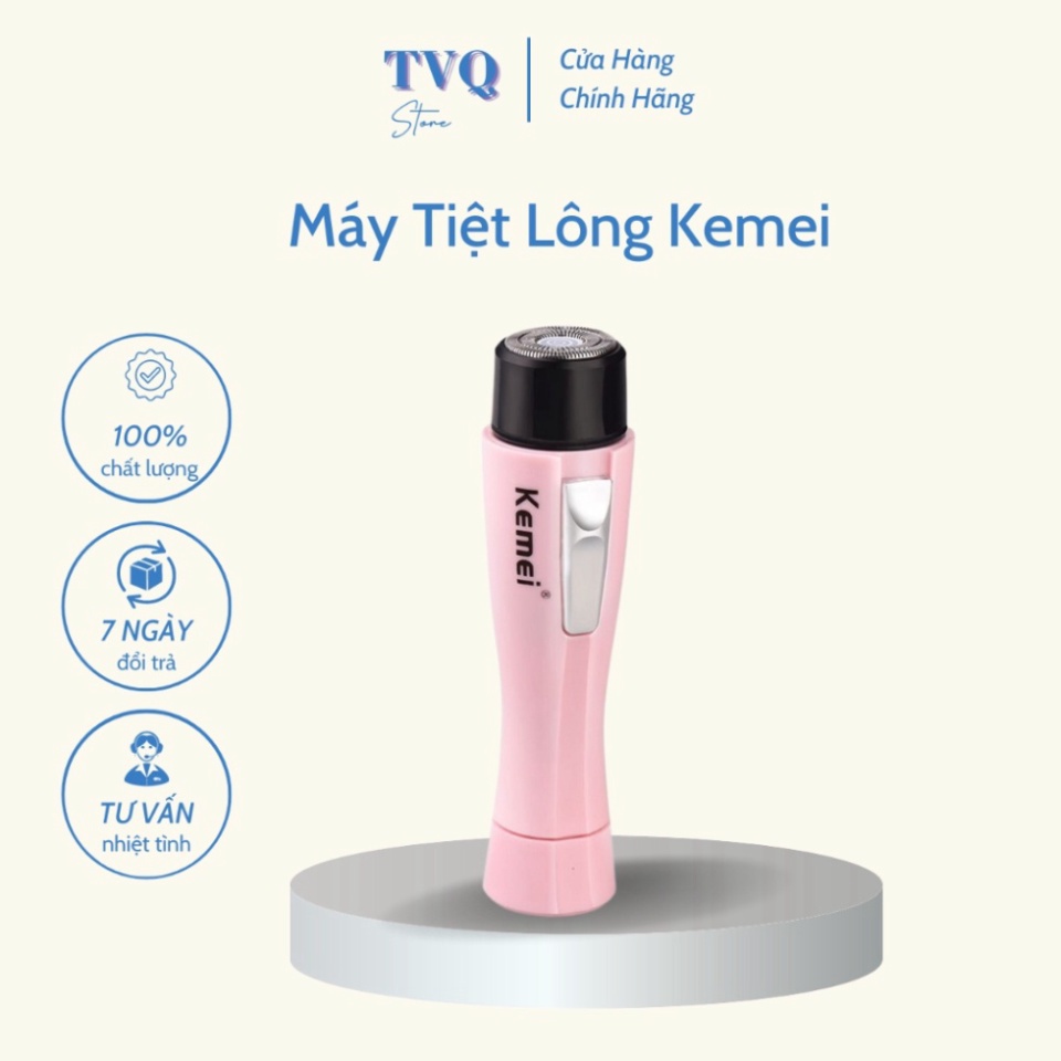 Máy Triệt Lông Toàn Thân Cầm Tay Cao Cấp Kemei Thiết Kế Nhỏ Gọn Dễ Dàng Mang Đi (TVQ Store)