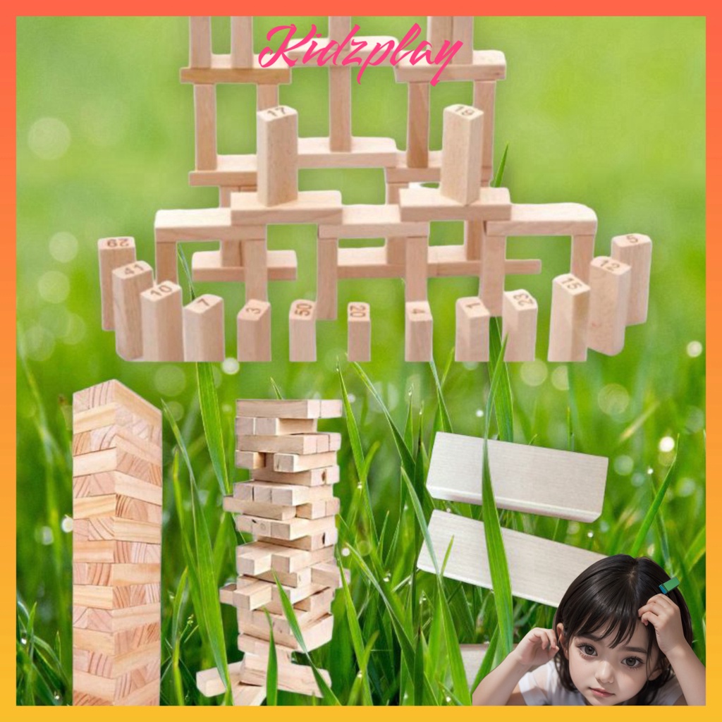 Đồ chơi cho bé trai ghép hình gỗ, xếp hình cho bé, trí tuệ, đồ chơi 1k 1 thanh Kidzplay