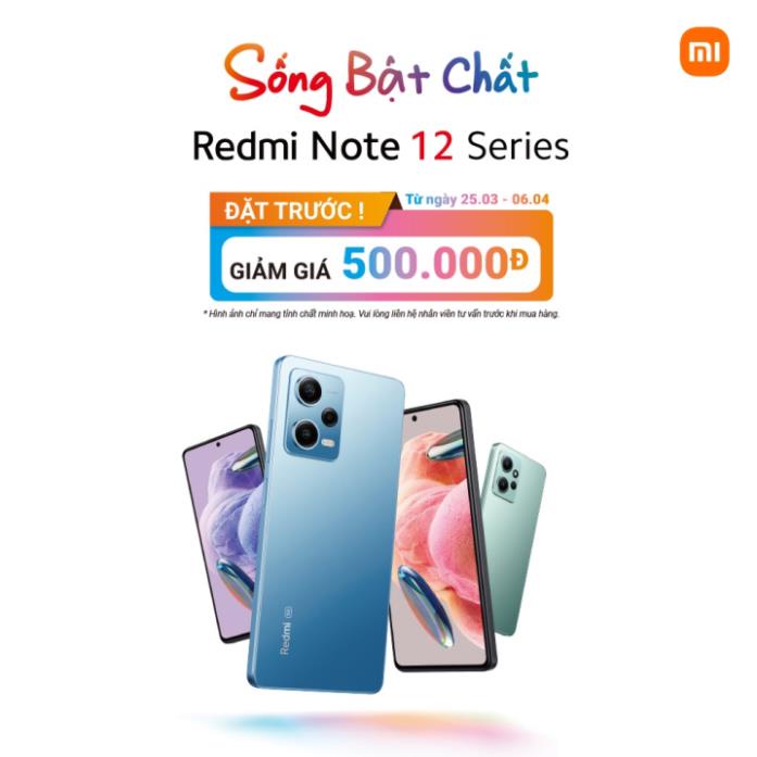 Điện thoại Xiaomi Redmi Note 12  - Hàng Chính Hãng - 3 Camera Siêu Đẹp - Sạc Nhanh 33W | 5000 mAh