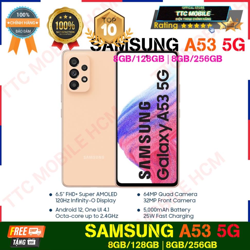 Điện thoại Samsung Galaxy A53 5G  - Hàng Chính Hãng SM-A536EZOGXXV - Không Hỗ Trợ Đồng Kiểm