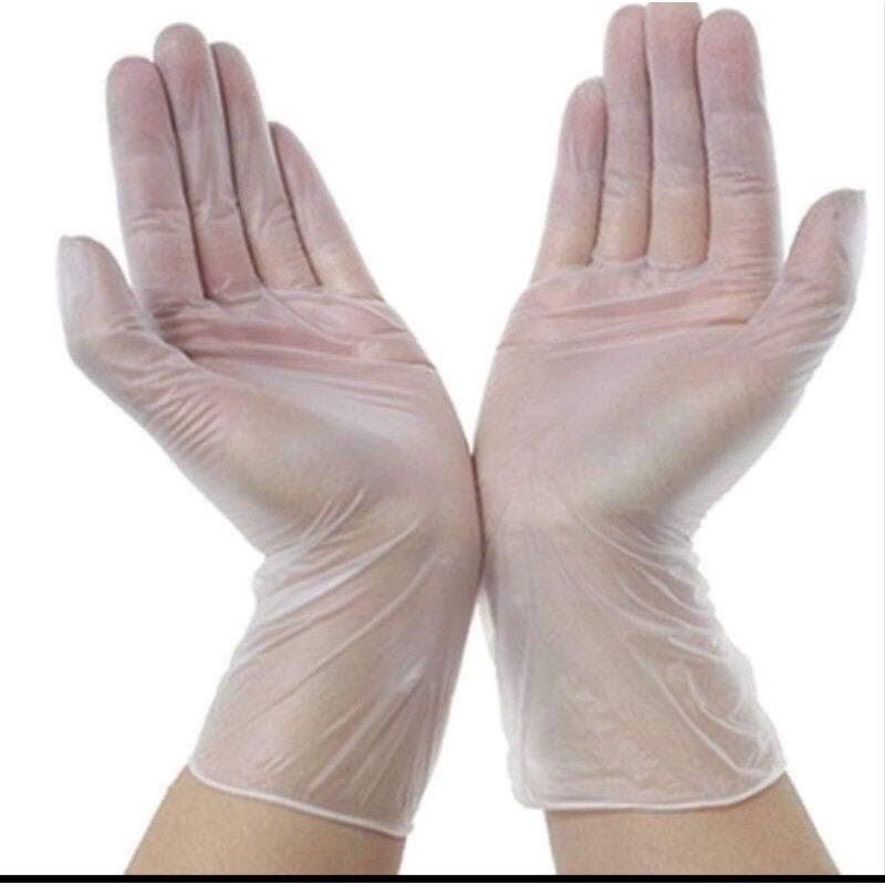 Hộp 100 Găng tay cao su VictoriaBay nấu ăn, làm bếp vệ sinh siêu dai chất liệu TPE không mùi