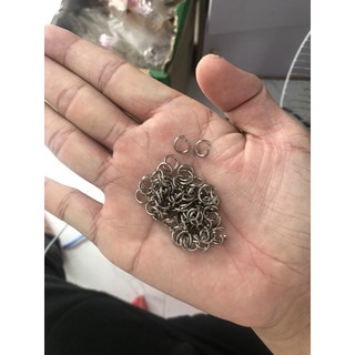 Móc càng cua 6*12mm, khoen tròn 1.2*8mm