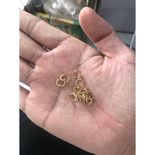 Móc càng cua 6*12mm, khoen tròn 1.2*8mm