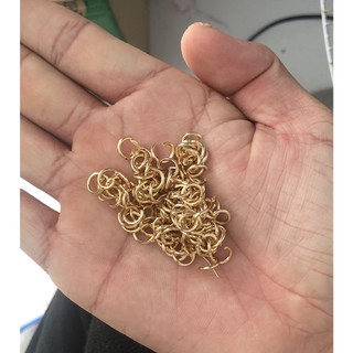 Móc càng cua 6*12mm, khoen tròn 1.2*8mm
