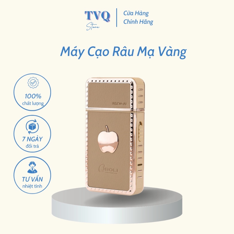 Máy Cạo Râu Mạ Vàng Cao Cấp Hình Quả Táo Đa Năng Bảo Hành 6 Tháng 