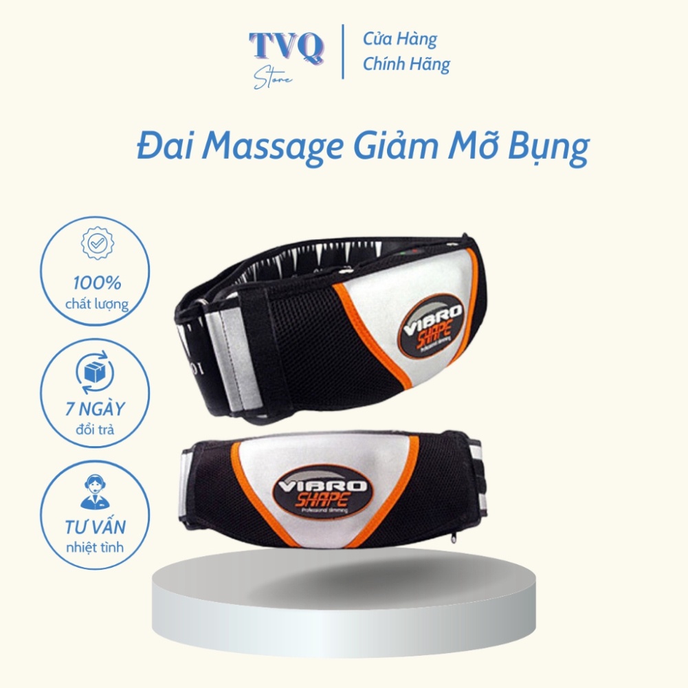 Đai Massage Giảm Mỡ Bụng Cao Cấp Vibro Shape Chính Hãng TVQ.Store