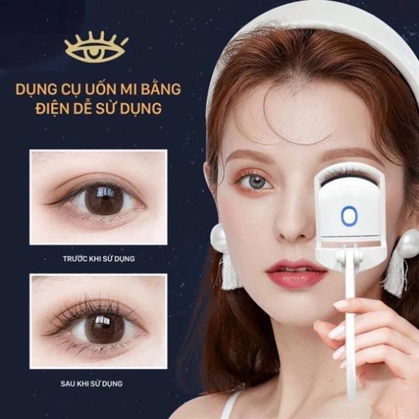 Máy Uốn Mi Mini Giữ Nếp Lâu Hơn Bằng Hai Chế Độ Nhiệt