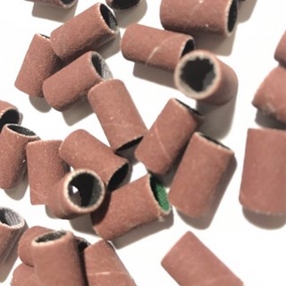 Đầu chà nhám grit 320/600 gắn trục su 6.35mm
