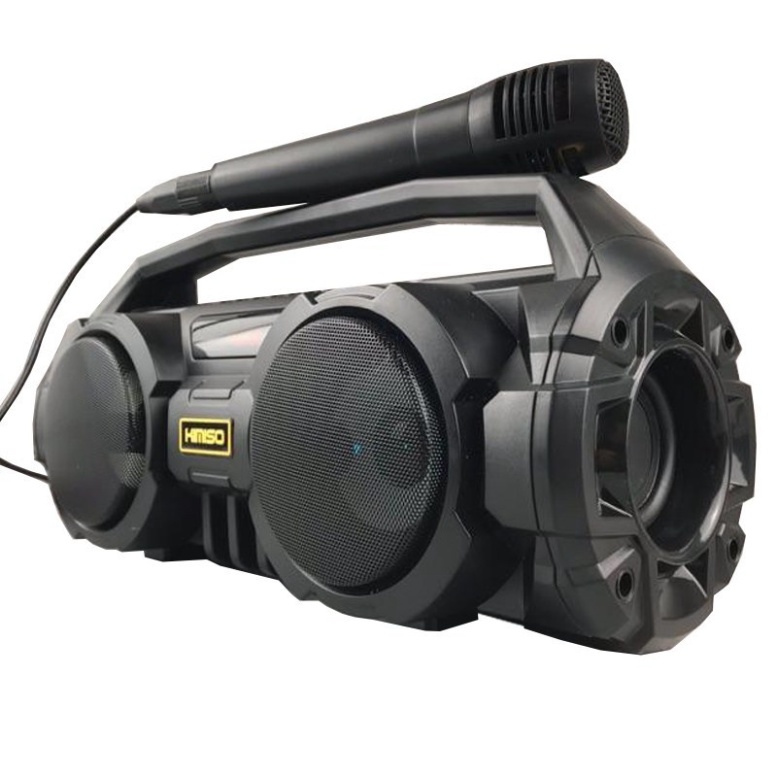 Loa Karaoke Bluetooth Xách Tay Kimiso KM - S1 - Loa Xách Tay Di Động Có Đèn Led Kèm Mic Và Dây