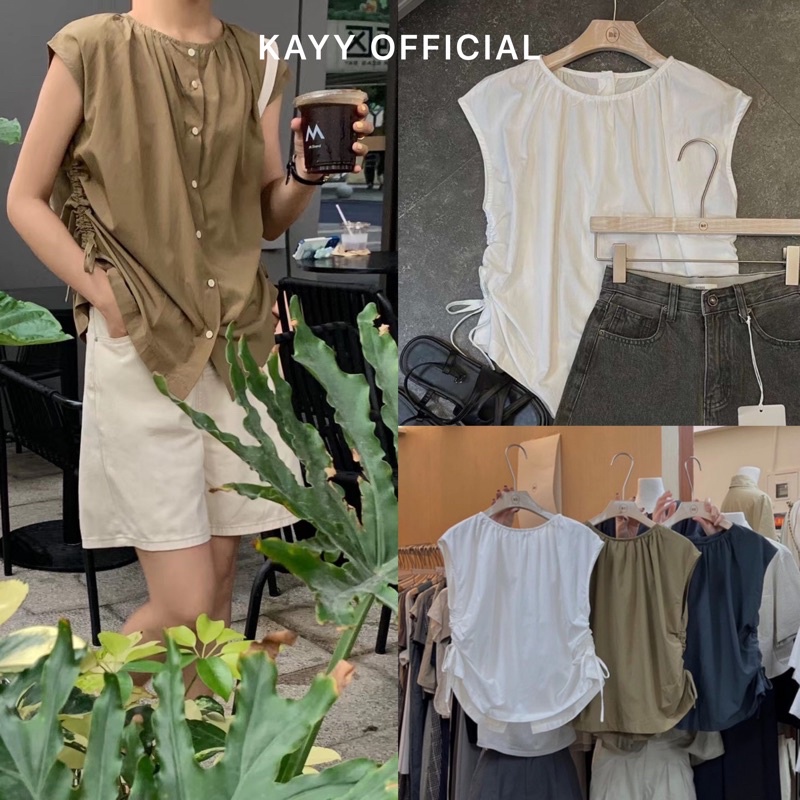 KAYY. Áo rút eo tay hến ( A1521 )