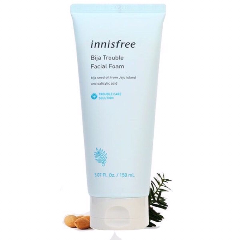 Sữa Rửa Mặt dành cho da mụn Innisfree Bija Trouble Facial Foam 150ml