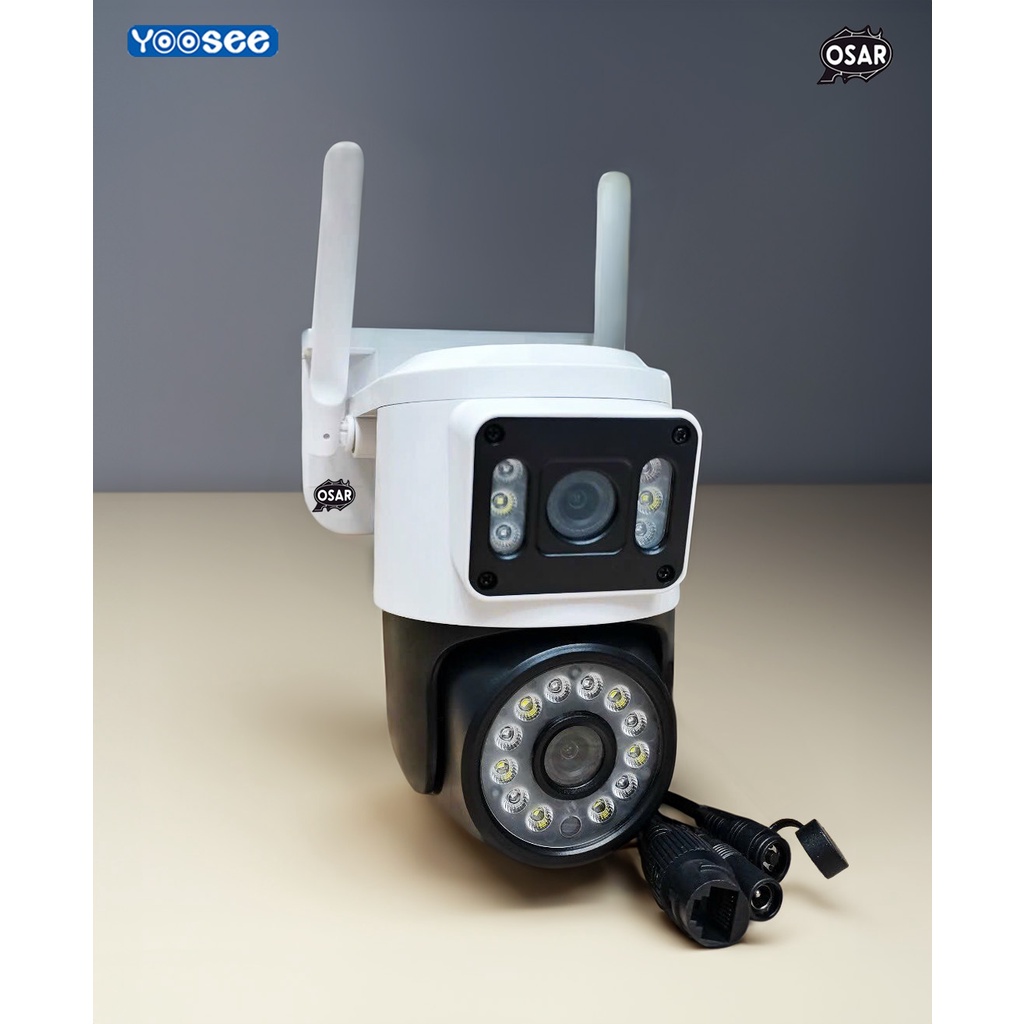 Camera YooSee Wifi 2 mắt Q18 LED, Độ phân giải 2K Siêu Nét Góc Rộng,Xem Ban Đêm Có Màu, Đàm Thoại 2 Chiều