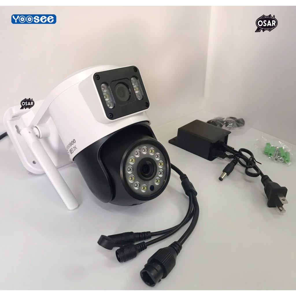 Camera YooSee Wifi 2 mắt Q18 LED, Độ phân giải 2K Siêu Nét Góc Rộng,Xem Ban Đêm Có Màu, Đàm Thoại 2 Chiều