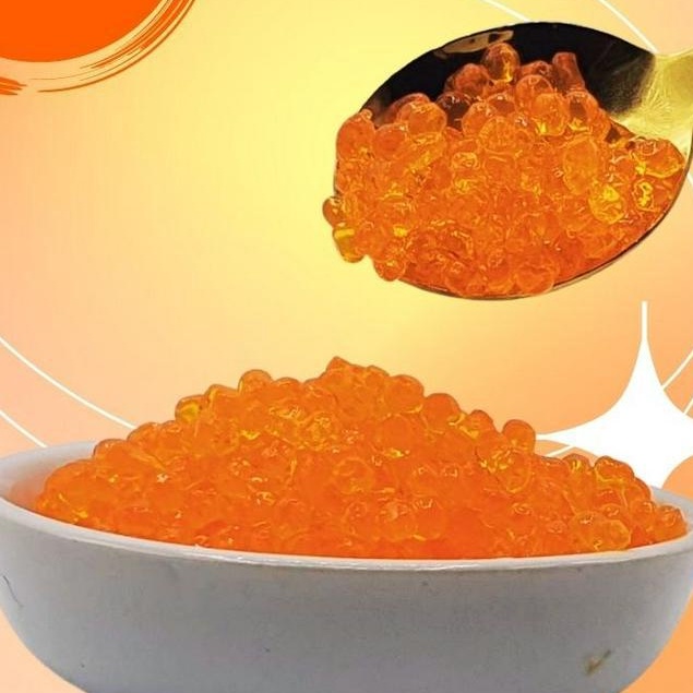 Thạch ngọc trai cam giòn size trứng cá hồi