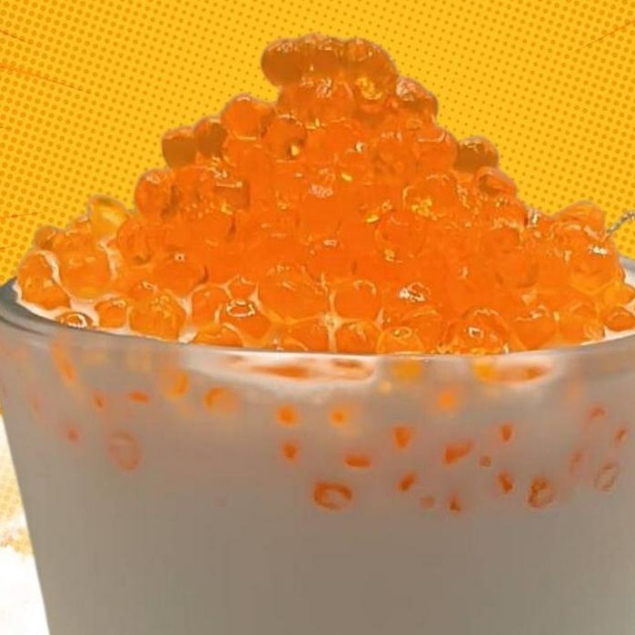 Thạch ngọc trai cam giòn size trứng cá hồi