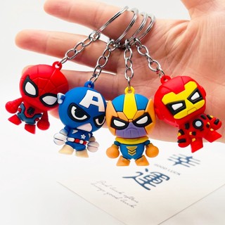 Móc khóa siêu nhân marvel, captain america, batman, ironman, spiderman treo cặp sách, điện thoại