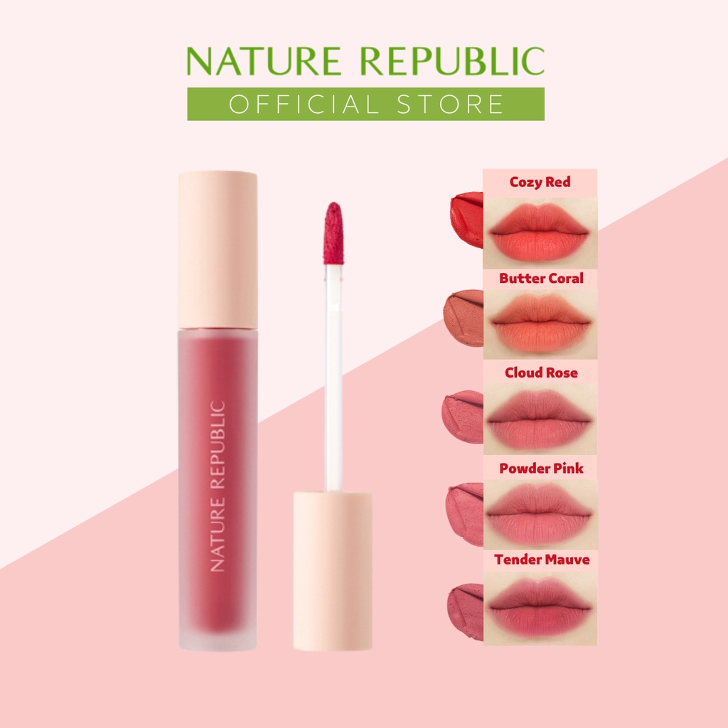 Son kem Nature Republic kết cấu mềm mịn hương hoa tự nhiên
