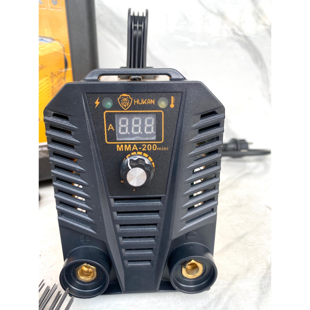 Máy hàn điện tử Hukan mma 200 mini tặng kèm phụ kiện que hàn valy siêu tiện lơi ...